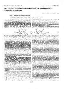 Mechanism-based Inhibition of Dopamine