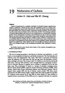 Mechanisms of Cachexia - Springer Link