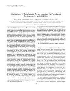 Mechanisms of Extrahepatic Tumor Induction by Peroxisome ...