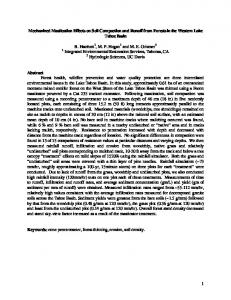 Mechanized Mastication Effects on Soil Compaction and Runoff from ...