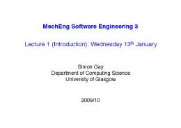 MechEng Software Engineering 3 Lecture 1 - Department of ...