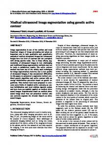 Medical ultrasound image segmentation using genetic active contour