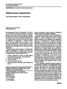 Mediterranean chemometrics - Springer Link