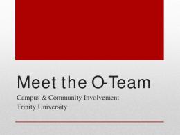 Meet the O-Team (PDF)