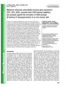 Melatonin enhances antioxidative enzyme gene ... - Wiley Online Library