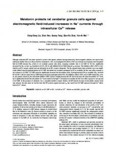 Melatonin protects rat cerebellar granule cells against electromagnetic ...