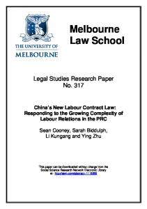 Melbourne Law School - SSRN papers