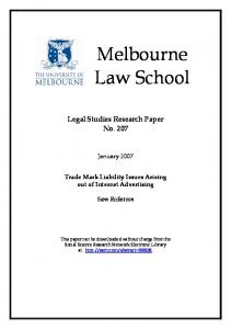 Melbourne Law School - SSRN