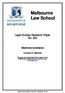 Melbourne Law School