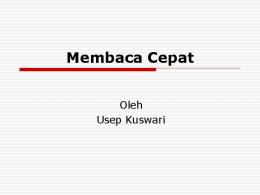 Membaca Cepat - File UPI