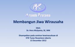 Membangun Jiwa Wirausaha - WordPress.com