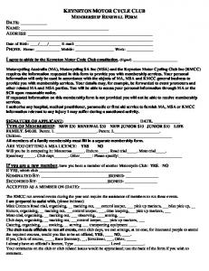 Membership Form