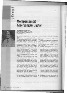 Mempersempit Kesenjangan Digital