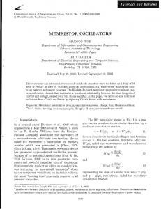 MEMRISTOR OSCILLATORS