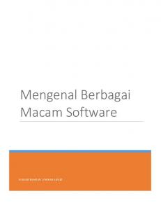 Mengenal Berbagai Macam Software