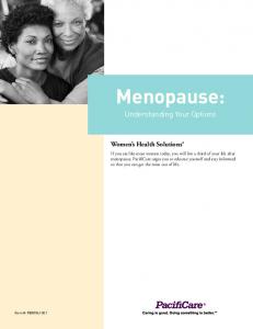 Menopause: - uhcwest.com