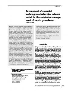 ment of karstic groundwater - Springer Link