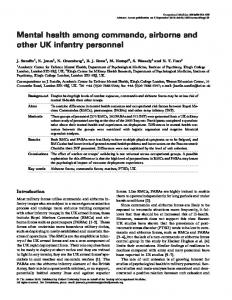 Mental health among commando, airborne and other ... - Oxford Journals