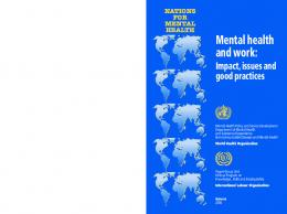 Mental health and work - World Health Organization