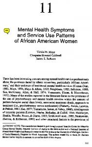 Mental health symptoms and service utilization ...