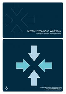 Mentee Preparation Workbook