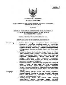 MENTERI DALAM NEGERI REPUBLIK INDONESIA PERATURAN ...