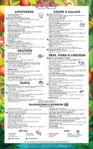 Menu - Rainforest Cafe