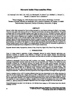 Mercuric Iodide Polycrystalline Films