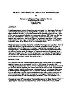 MERCURY OXIDATION IN LOW TEMPERATURE ...