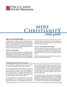 mere ChristianitY - CS Lewis Institute