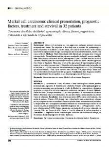 Merkel cell carcinoma - SciELO