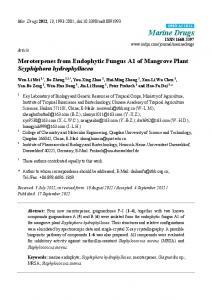 Meroterpenes from Endophytic Fungus A1 of ... - BioMedSearch