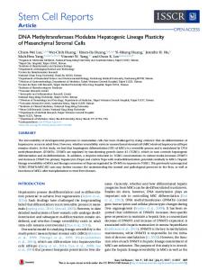 Mesenchymal Stromal Cells - Cell Press