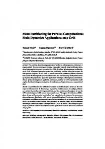 Mesh Partitioning for Parallel Computational Fluid Dynamics ...