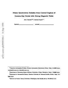 Meson Synchrotron Emission from Central Engines of Gamma-Ray ...