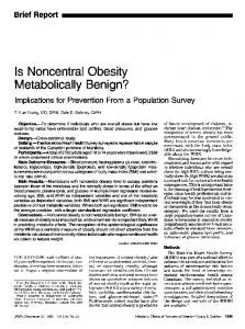 Metabolically Benign?