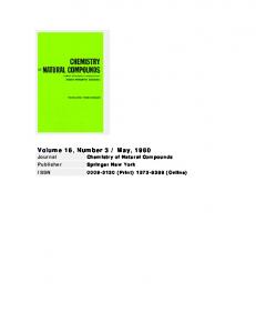 Metabolites of the pathogenic fungus