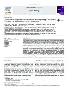 Metabolomics insights into activated redox ... - Semantic Scholar