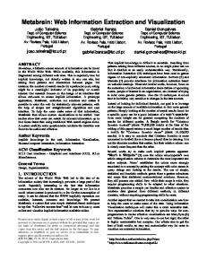 Metabrain: Web Information Extraction and Visualization