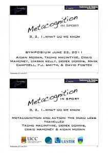 Metacognition Metacognition