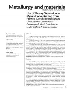 Metallurgy and materials - lume ufrgs