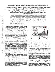 Metamagnetic Behavior and Kondo Breakdown in Heavy-Fermion ...