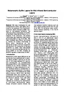 Metamorphic Buffer Layers for Mid-infrared ...