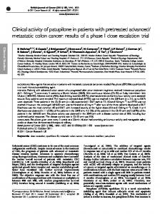 metastatic colon cancer - BioMedSearch