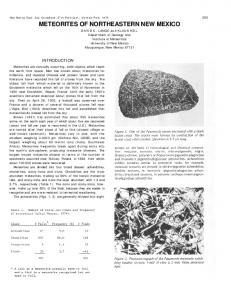 Meteorites of northeastern New Mexico