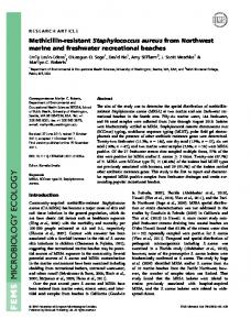 Methicillinresistant Staphylococcus aureus from ... - Wiley Online Library