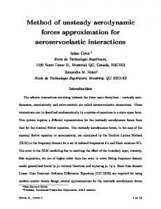 Method of unsteady aerodynamic forces approximation for ...