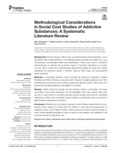 Methodological Considerations in Social Cost ... - Semantic Scholar