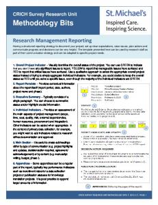 Methodology Bits - St. Michael's Hospital