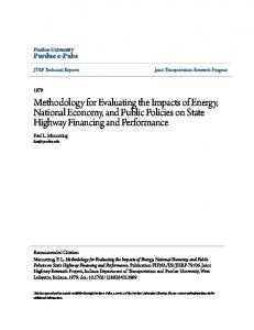 Methodology for Evaluating the Impacts of Energy